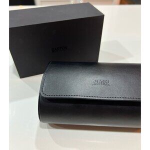 Barton recycled leather watch roll travel case